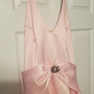 Classic pink prom dress